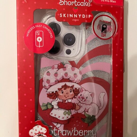 Title: Strawberry Shortcake iPhone 14 Pro Max / 13 Pro Max Glitter Case NWT (kx) - Picture 1 of 7